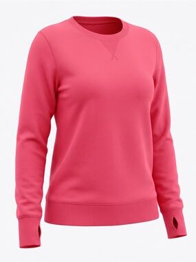 TEK Gear Ultrasoft Fleece Pullover Sweatshirt In Fantastic Pink Long Sleeve XL
